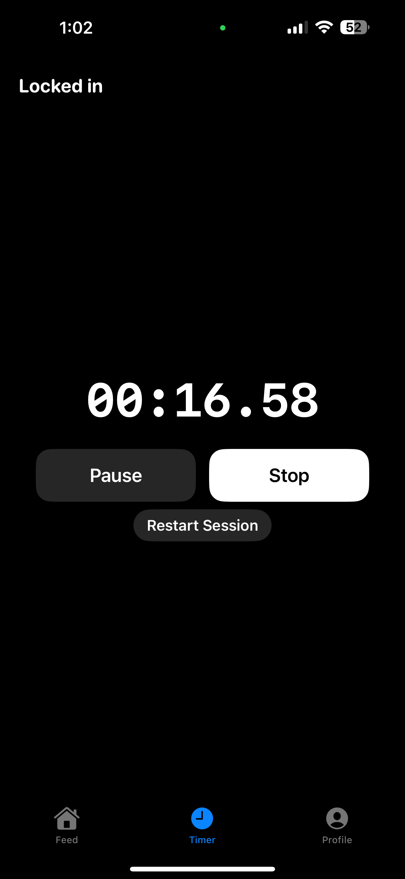 Dynamic timer screen