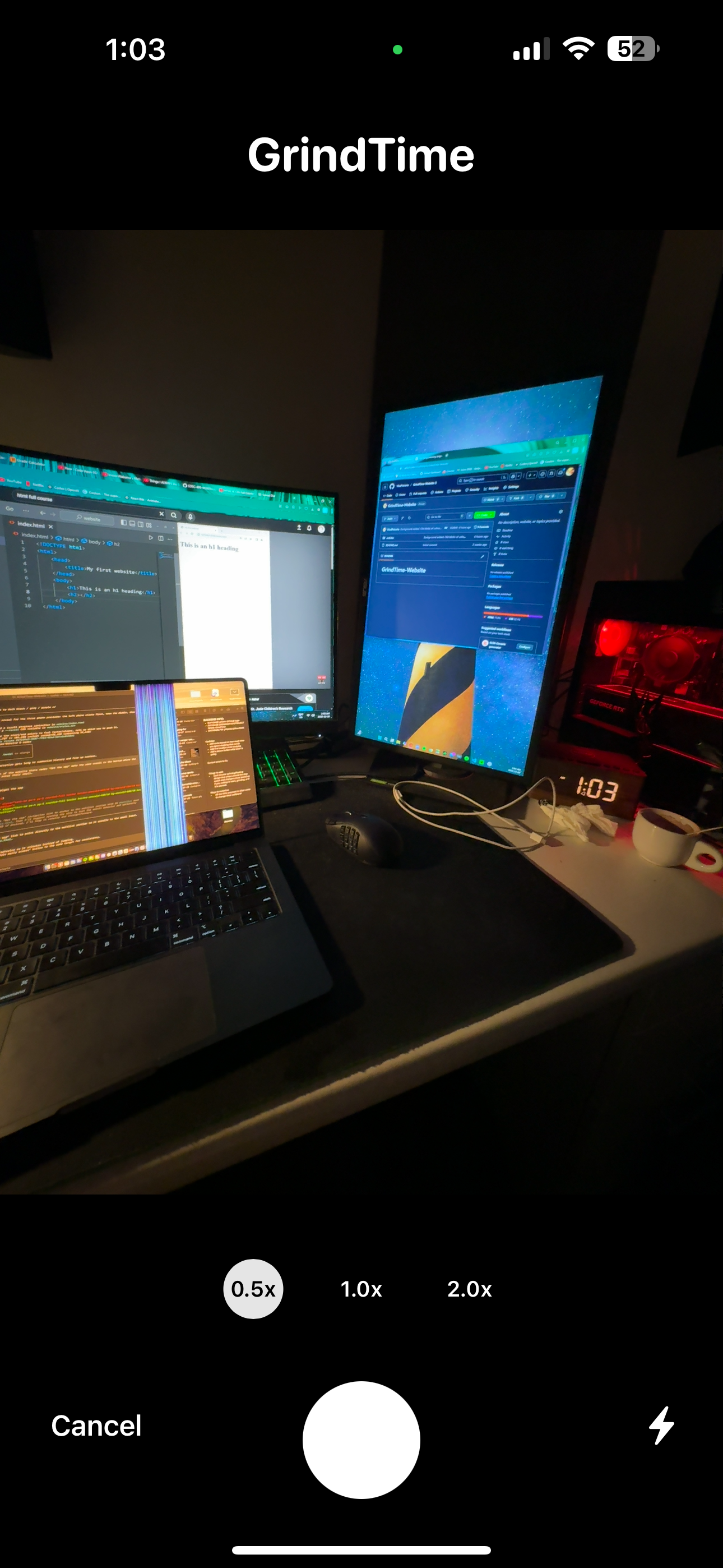 Forced study photo screen